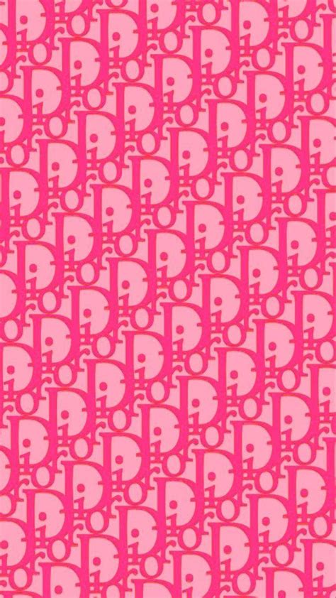 dior pink monogram wallpaper|Pink Christian Dior Monogram Pattern Wallpaper.